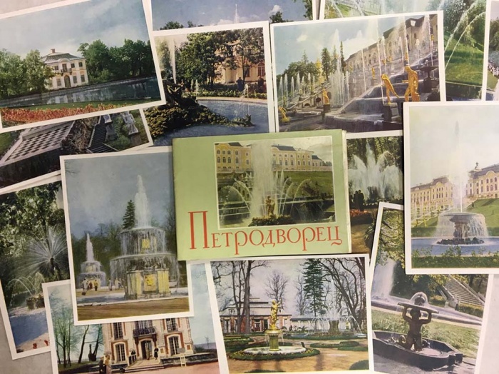 Набор открыток &quot;Петродворец&quot;, 16 шт., 1962 г.