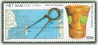 (1990-073) Марка Вьетнам "Карта, составленная Тосканелли"    500 лет открытия Америки III Θ