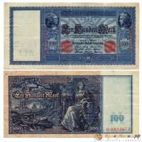 (1910) Банкнота Германия 1910 год 100 марок    UNC