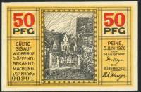 (№1920) Банкнота Германия 1920 год "50 Pfennig"