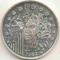 (№2002km1300) Монета Франция 2002 год frac14; Euro (Европа)