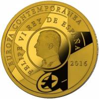 (№2016) Монета Испания 2016 год 200 Euro (Программа Европа - Современная Европа)