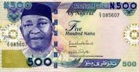 (2009) Банкнота Нигерия 2009 год 500 найра "Ннамди Азикиве"   UNC