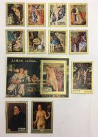 Набор из 11 марок + 1 блока, Аджман, Гашёные, III Θ (сост. на фото) 