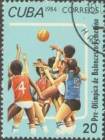 (1984-041) Марка Куба "Баскетбол"    Предолимпийские игры III Θ