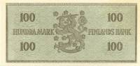 (1955) Банкнота Финляндия 1955 год 100 марок    UNC