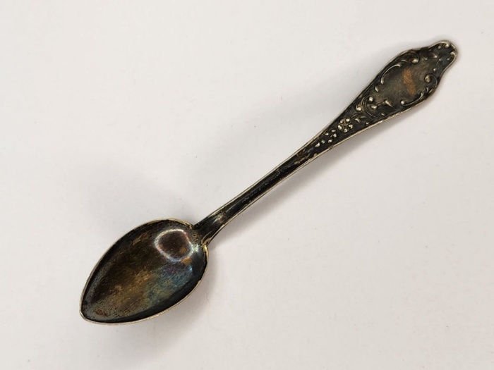 Ложечка для соли специй серебро 875 пробы