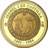 (№2004km1062) Монета Испания 2004 год 200 Euro (5-й столетие Изабелла I Кастильская)