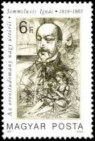 (1987-014) Марка Венгрия "Игнац Филипп Земмельвейс"    Пионеры медицины II Θ