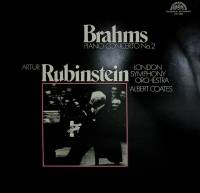 Пластинка виниловая И. Брамс Piano concerto №2 A. Rubinstein Supraphon 300 мм. Near mint