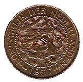 (№1957km10a) Монета Суринам 1957 год 1 Cent
