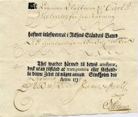 (,) Банкнота Швеция 1734 год 850 крон    UNC
