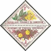 (№1963-37) Лист марок Камерун 1963 год "Плюмерия Ипомеи СП", Гашеный
