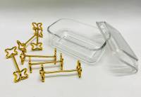 Набор масленка + подставки под столовые приборы