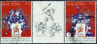(№1995-569) Лист марок Малайзия 1995 год "Игры Содружества", Гашеный