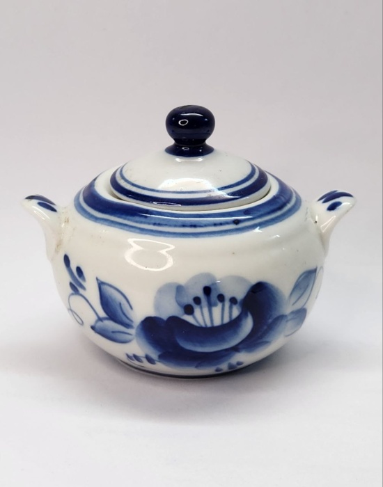 Сахарница небольшая Гжель