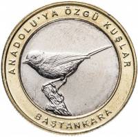 (2019) Монета Турция 2019 год 1 куруш   Биметалл  UNC