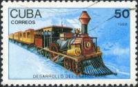 (1988-069) Марка Куба "Паровоз (1850)"    Локомотивы II Θ