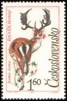 (1963-069) Марка Чехословакия "Лань"    Животные III O
