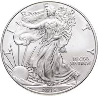 (2019w) Монета США 2019 год 1 доллар "Шагающая Свобода"  Серебро Ag 999  UNC