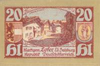(№1920) Банкнота Австрия 1920 год "20 Heller"