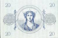 (№1873P-55a.2) Банкнота Франция 1873 год "20 Francs"