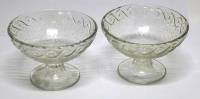 Набор креманок для мороженого, стекло, 2 шт., СССР (сост. на фото)