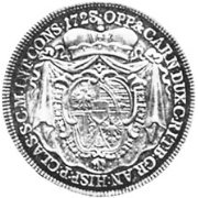 (№1728km1) Монета Лихтенштейн 1728 год frac12; Thaler