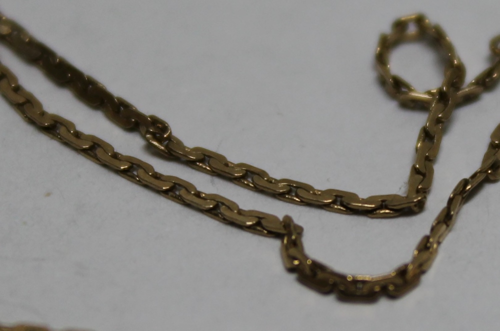 Золотая цепочка, 585 проба, 2,4 гр., длина 59,5 см (сост. на фото)