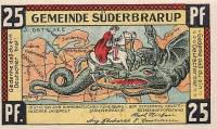 (№1921) Банкнота Германия 1921 год "25 Pfennig"