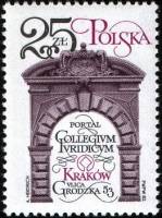 (1982-053) Марка Польша "Портал юридического Колледжа"    Реставрация памятников в Кракове III Θ