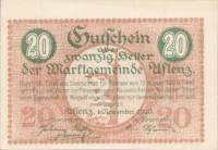 (№1920) Банкнота Австрия 1920 год "20 Heller"