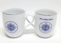 Кружки Sri Lanka Navy, 2 шт., фарфор, высота 10 см., д-8 см., новые