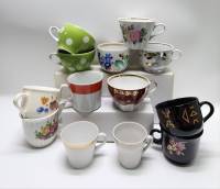 Чашки чайные кофейные 13 штук разные
