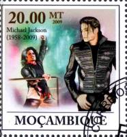 (№2009-3357) Марка Мозамбик 2009 год "Майкл Джексон 19582009", Гашеная