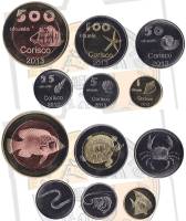 2013 6 монет 1 5 25 50 100 500 экуэле Набор Остров Кориско Экваториальная Гвинея Фауна    UNC