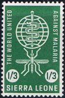 (№1962-207) Марка Сьерра-Леоне 1962 год "Борьба с малярией", Гашеная
