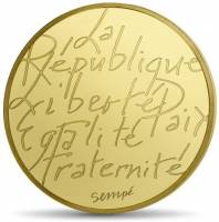 (№2014) Монета Франция 2014 год 500 Euro (Sempeacute)
