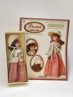 Кукла фарфор Дамы эпохи 6 Элизабет Беннет с журналом