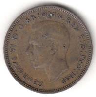 (1945) Монета Великобритания 1945 год 1 фартинг "Крапивник"  Бронза  XF