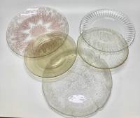 Блюдо, стекло, 5 шт