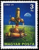 (1977-054) Марка Венгрия "Космический зонд Луна 24"    Космические исследования  II Θ