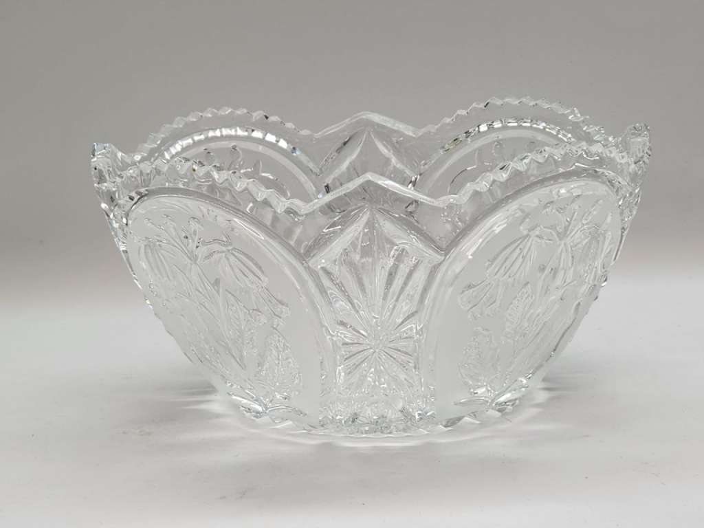 Салатник и 2 бокала хрусталь 