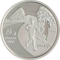  Монета Бразилия 2015 год 50     Биметалл (Серебро - Ниобиум)  UNC