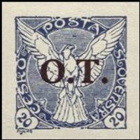 (1934-007) Марка Чехословакия "надпечатка на 1919-013"    Газетные марки (Стандартный выпуск) III Θ