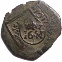 (№1627) Монета Испания 1627 год 8 Maravedies
