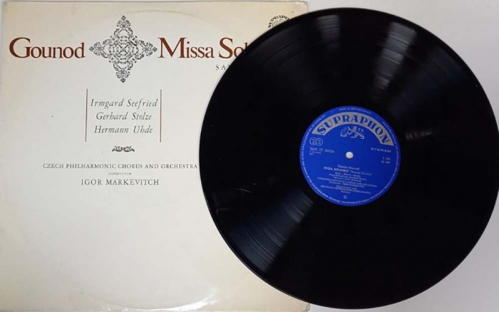 Пластинка виниловая Э. Григ Gounod Missa Solemnis Supraphon 300 мм. (Сост. на фото)