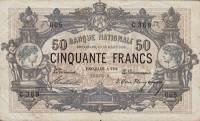 (№1903P-63d) Банкнота Бельгия 1903 год "50 Francs" (Подписи: Verstraeten (with additional title "Dir