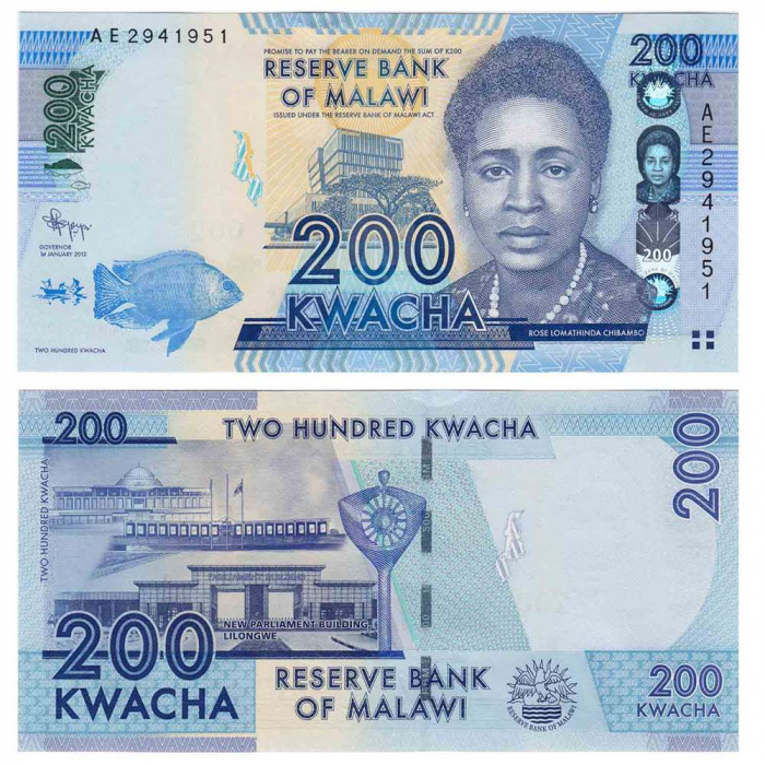 () Банкнота Малави 2012 год   &quot;&quot;   UNC