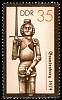 (1987-003) Марка Германия (ГДР) "Бранденбург (1474)"    Статуи Роланда II Θ